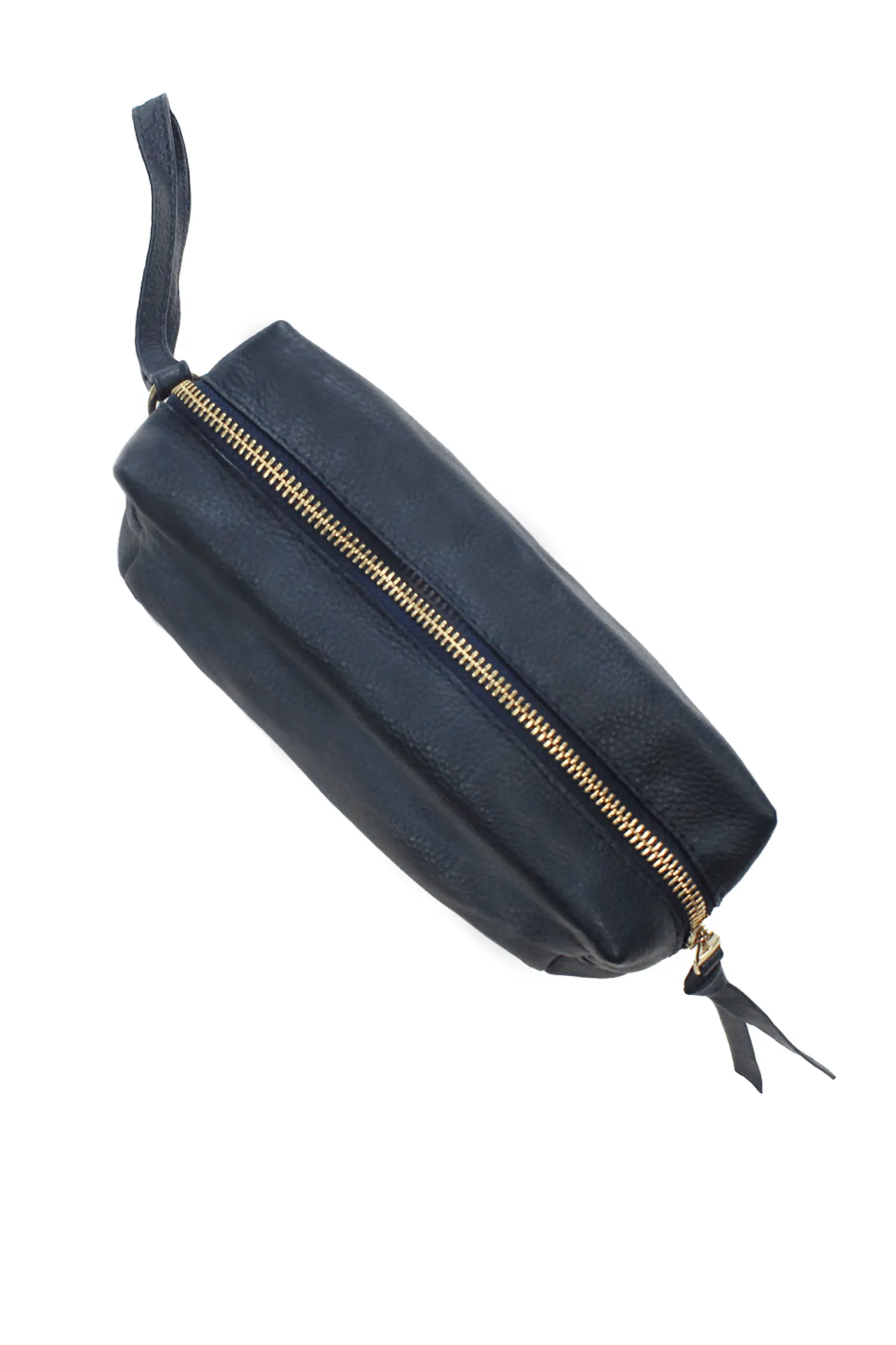 Online Carolina Abby Make Up Bag Navy Soft Leather