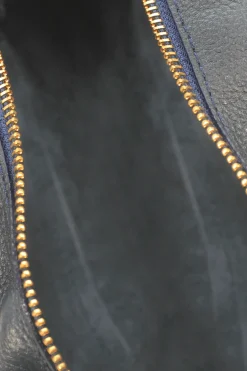 Online Carolina Abby Make Up Bag Navy Soft Leather