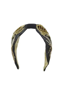 Best Sale Carolina Abella Embellished Headband Charcoal