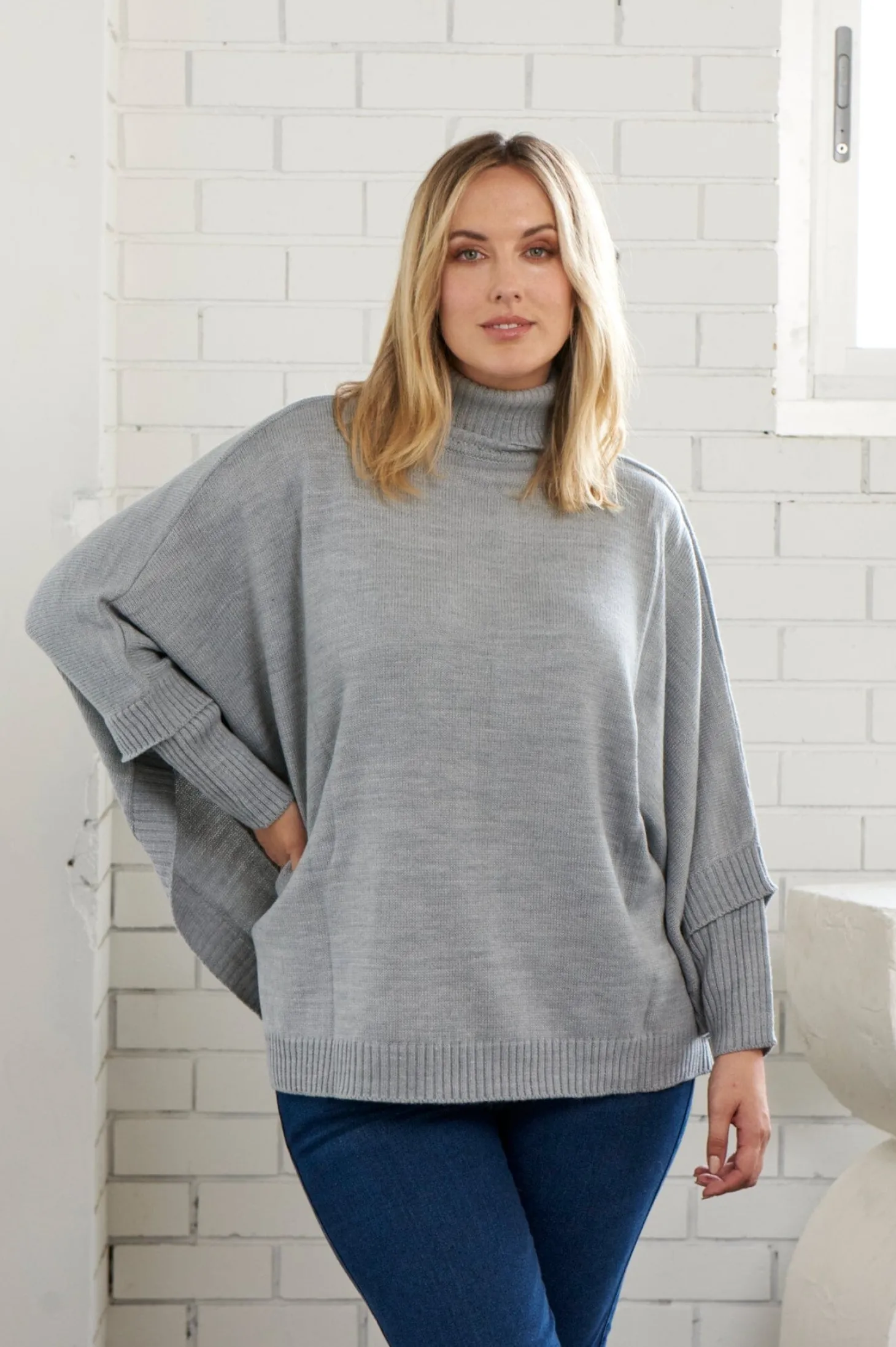 Discount Carolina Ada Knit Jumper Grey