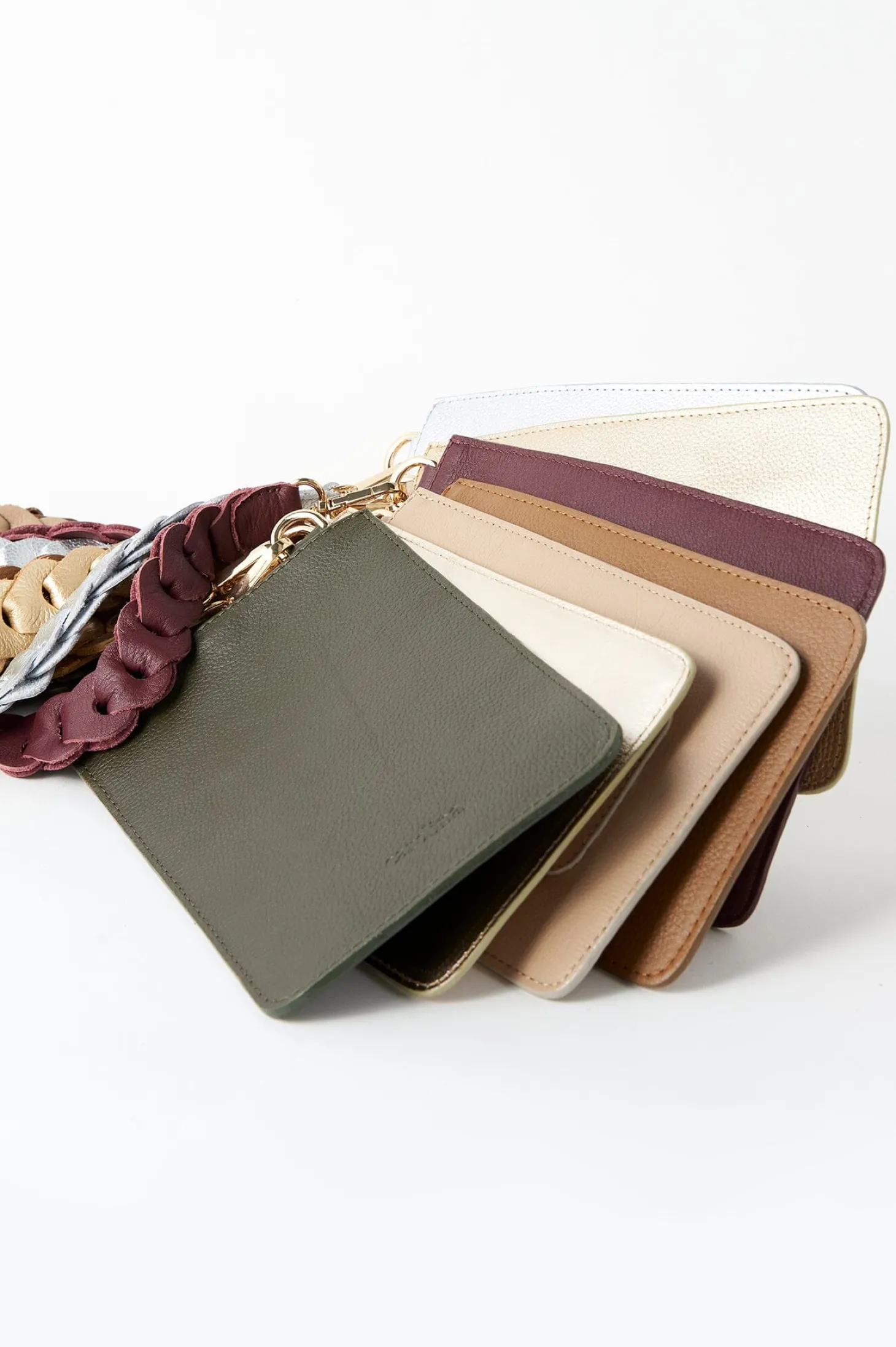 Best Sale Carolina Adelina Mobile Phone Holder Olive Soft Leather