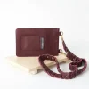 Best Carolina Adelina Mobile Phone Holder Burgundy Soft Leather