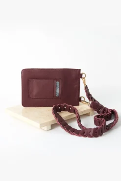 Best Carolina Adelina Mobile Phone Holder Burgundy Soft Leather