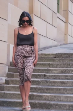 Discount Carolina Alima Animal Print Wrap Skirt