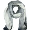 Cheap Carolina Alpaca Wrap Striped Multi Colour Grey