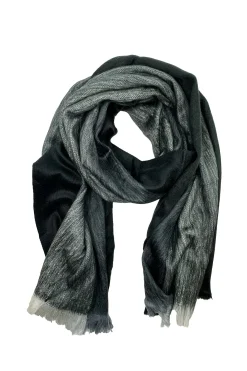 Store Carolina Alpaca Wrap Striped Multi Colour Black