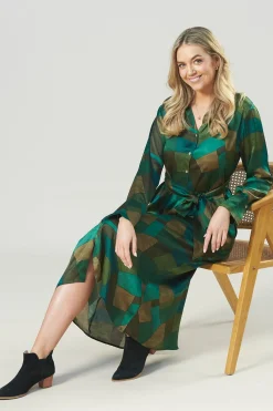 Cheap Carolina Amani Long Sleeve Dress