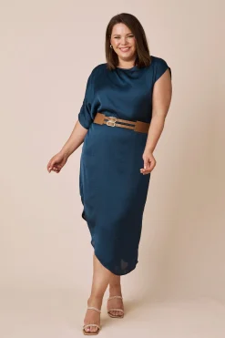 Fashion Carolina Amaya Elasticised Belt Tan
