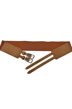 Fashion Carolina Amaya Elasticised Belt Tan