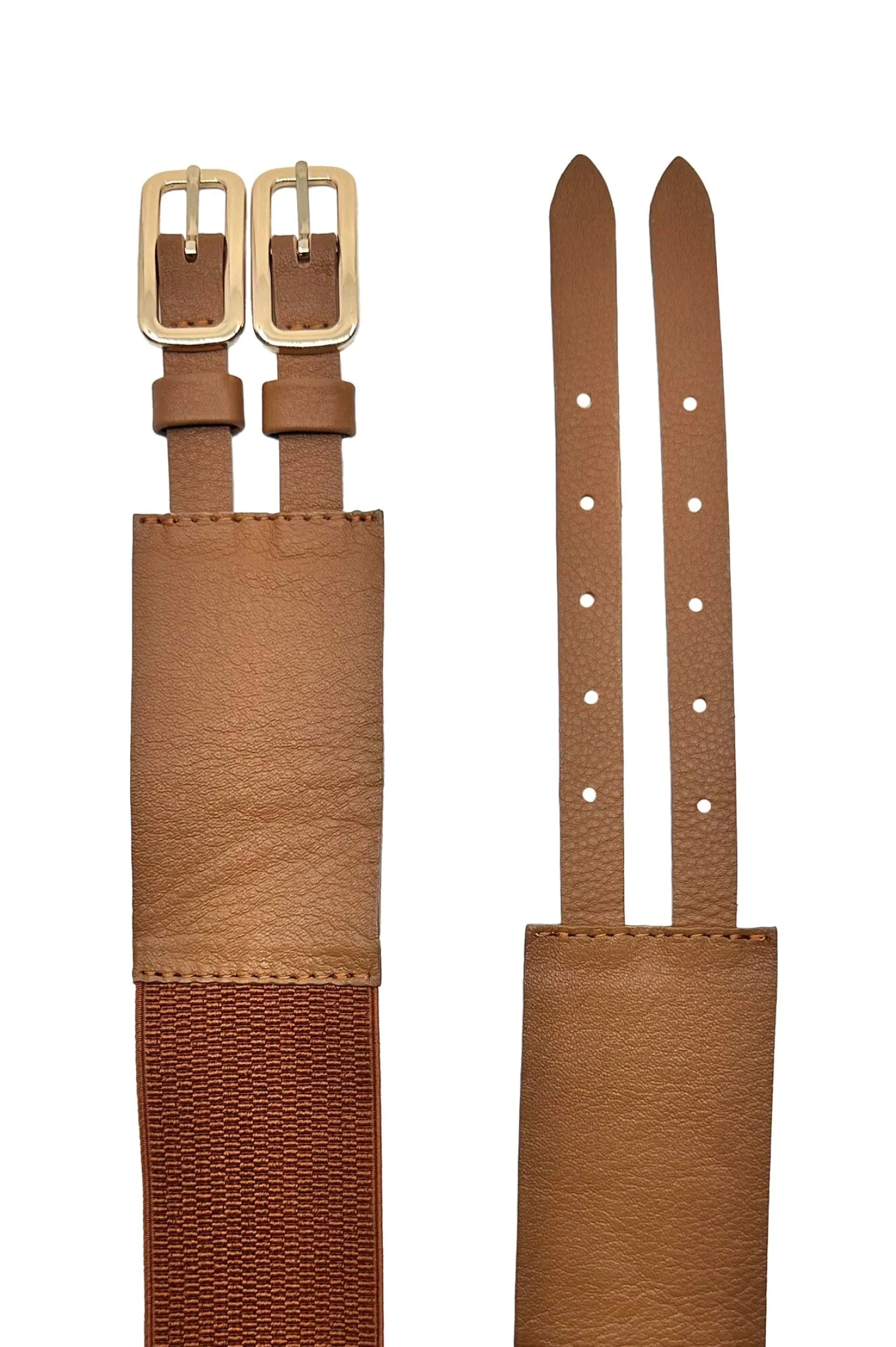 Fashion Carolina Amaya Elasticised Belt Tan