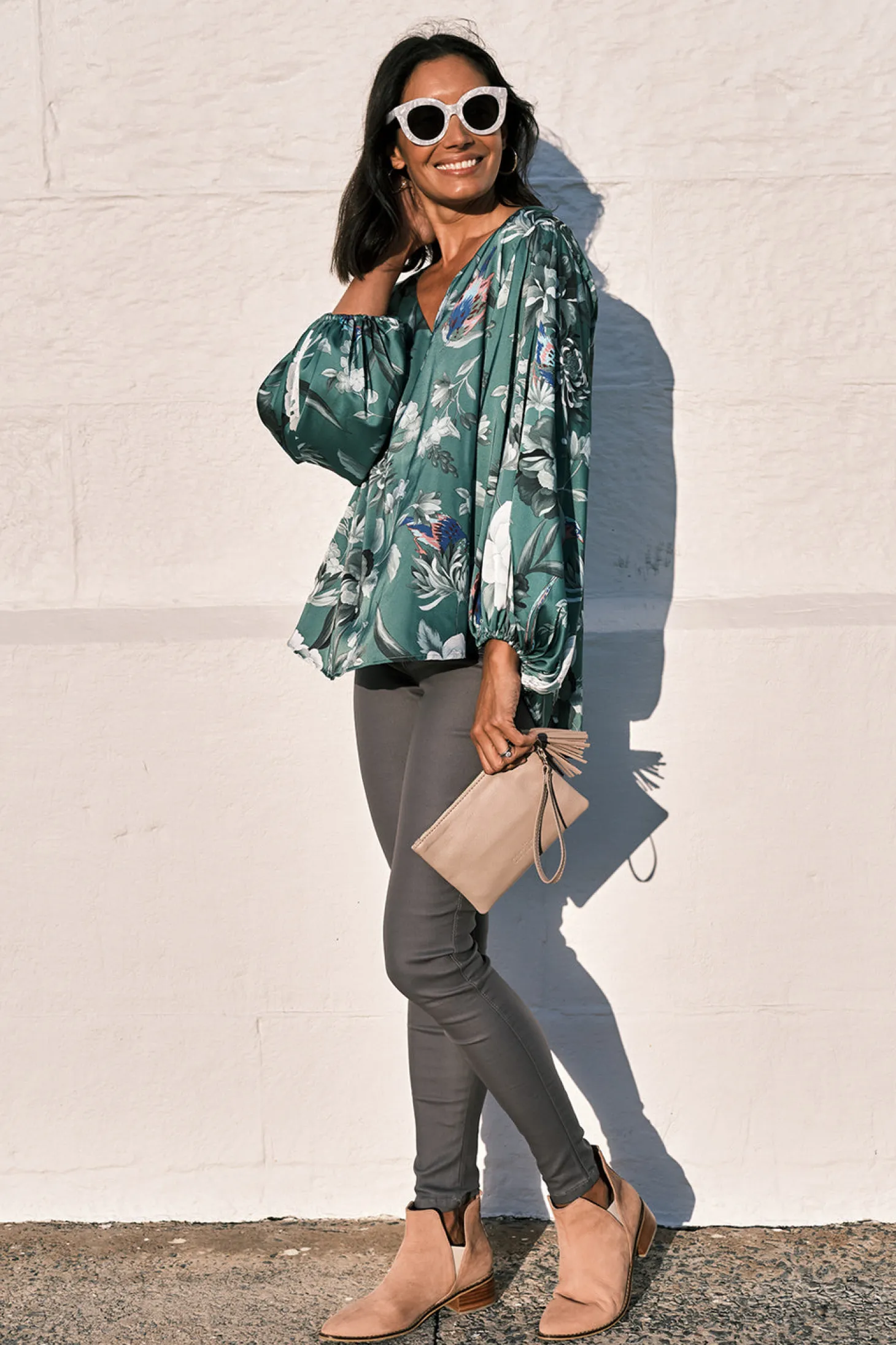 Sale Carolina Amber Coated Skinny Jeans Grey