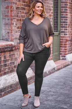 Store Carolina Amber Skinny Jeans Black High Rise