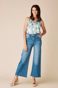 Discount Carolina Ana Camisole Top Ariella Print Ivory