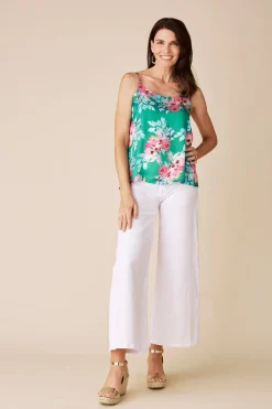 Shop Carolina Ana Camisole Top Bella Print Emerald