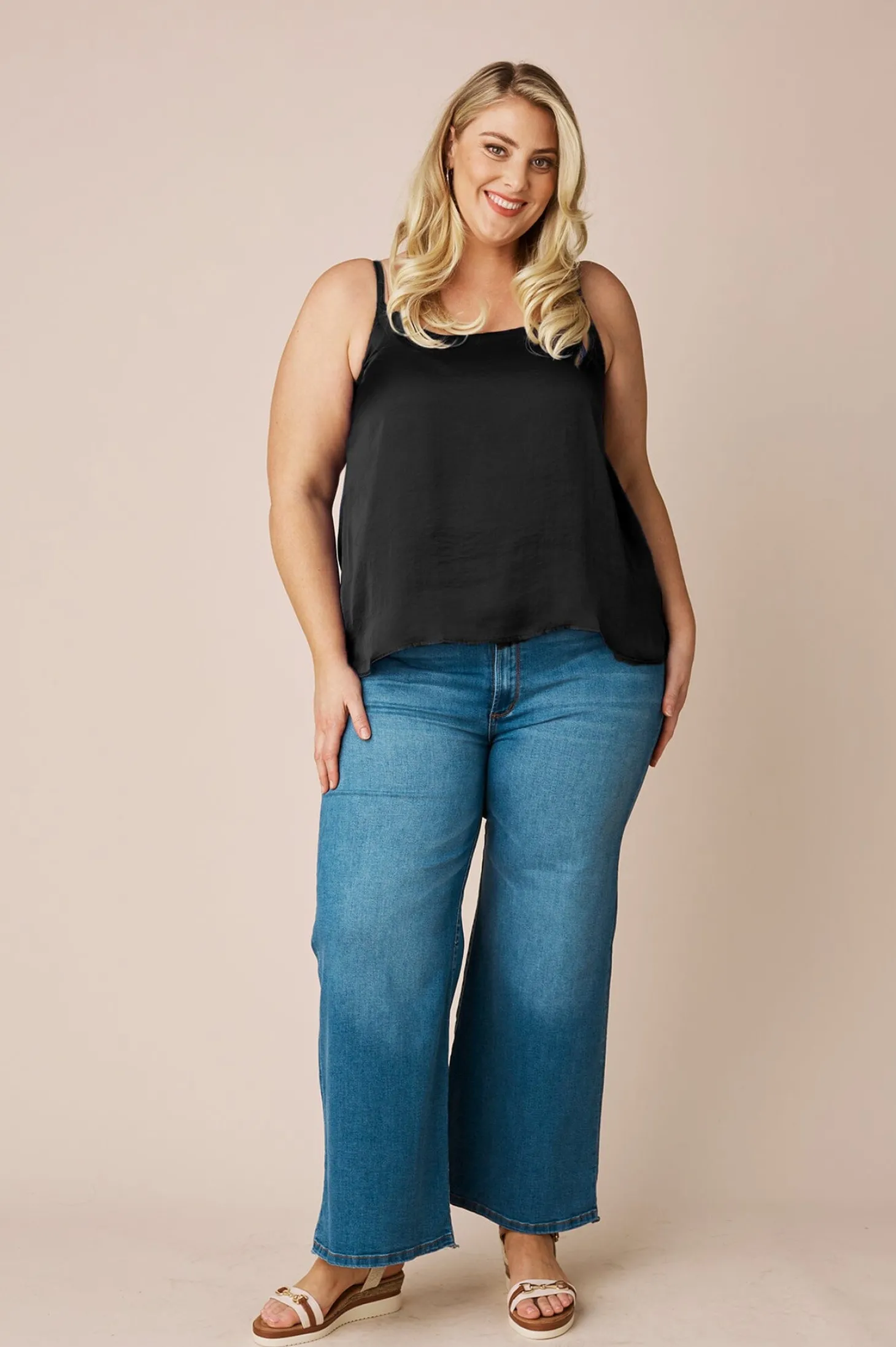 Cheap Carolina Ana Camisole Top Black