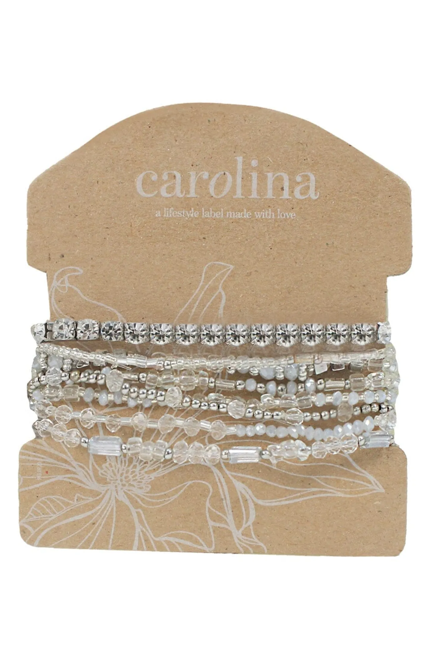 Clearance Carolina Andrina Bracelet Set Silver