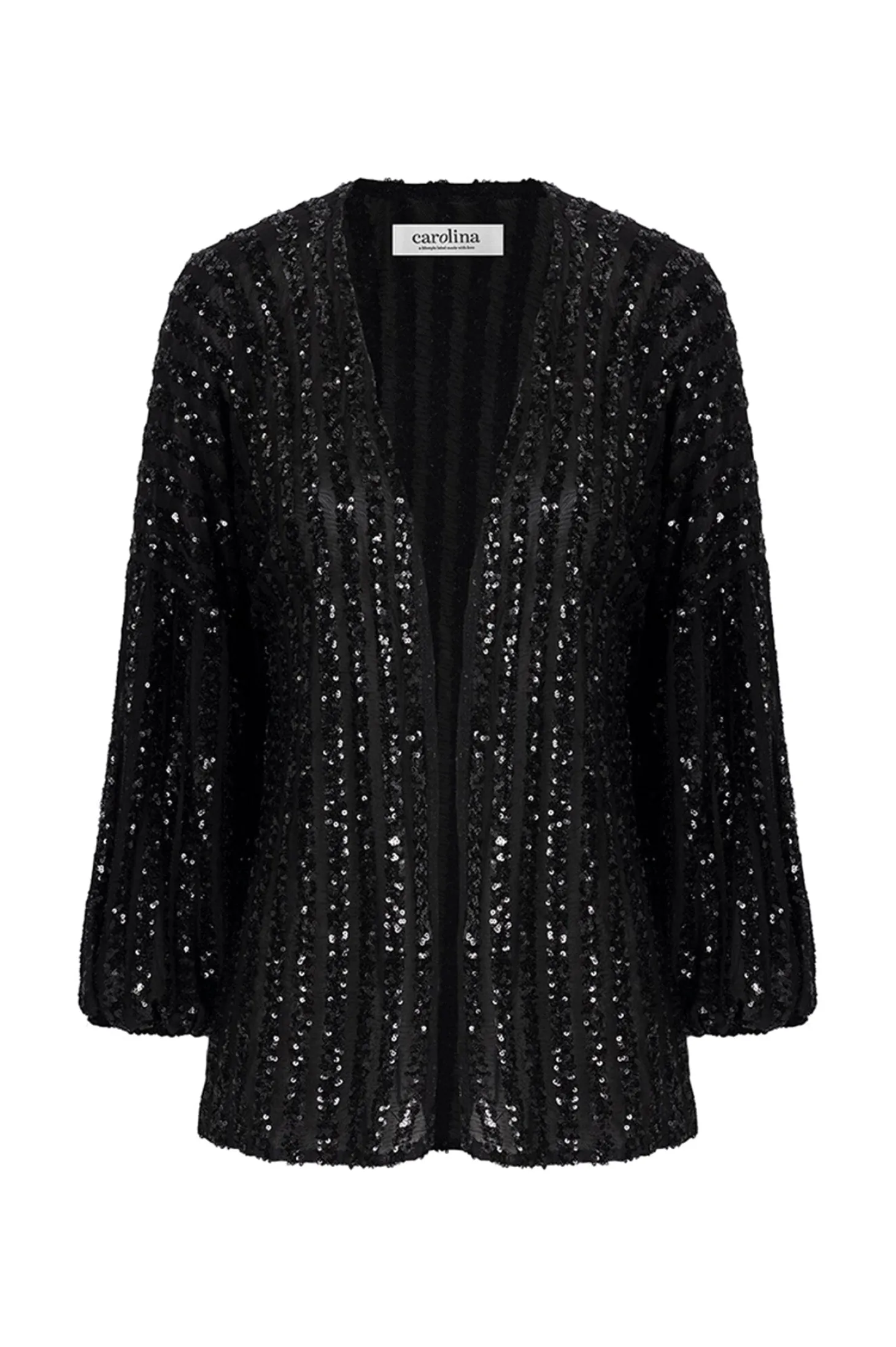 Sale Carolina Aria Cape Black with Sequins