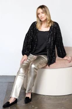 Sale Carolina Aria Cape Black with Sequins