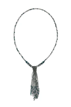 Flash Sale Carolina Avani Necklace Grey and Teal