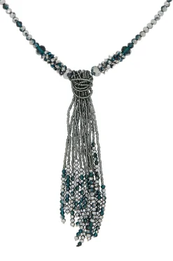 Flash Sale Carolina Avani Necklace Grey and Teal
