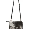Hot Carolina Barcelona Leather Handbag Black and White Cowhide
