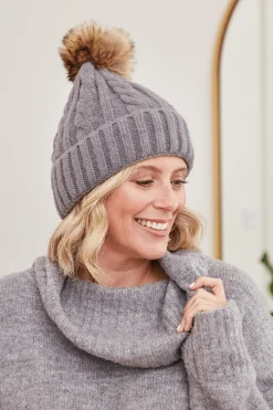 Sale Carolina Bethany Beanie Dark Grey