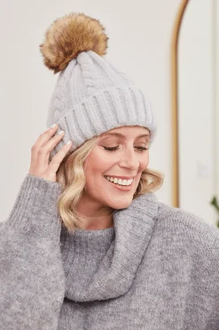 Cheap Carolina Bethany  Beanie Light Grey