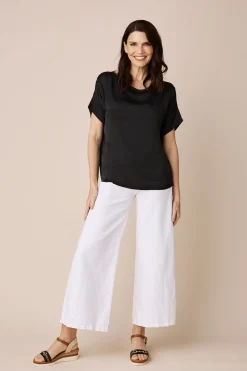 Online Carolina Bianca Short Sleeve Top Black