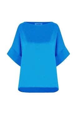 New Carolina Bianca Short Sleeve Top Cobalt