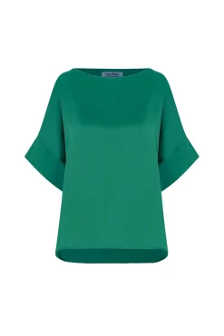Online Carolina Bianca Short Sleeve Top Emerald