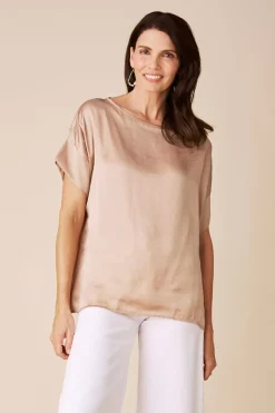 Online Carolina Bianca Short Sleeve Top Espresso