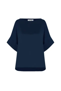 Discount Carolina Bianca Short Sleeve Top Navy