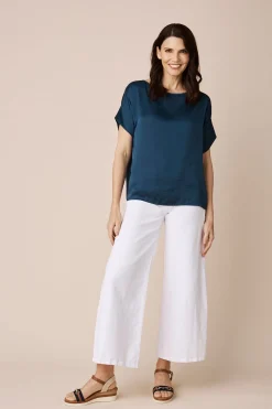 Discount Carolina Bianca Short Sleeve Top Navy