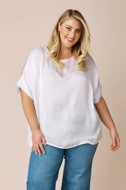 Cheap Carolina Bianca Short Sleeve Top White