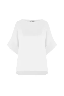 Cheap Carolina Bianca Short Sleeve Top White