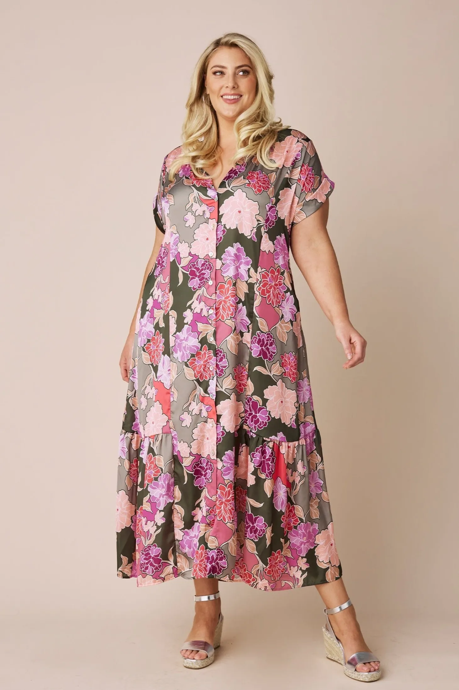 Flash Sale Carolina Brea Floral Dress
