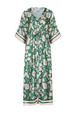 Cheap Carolina Bridgett Floral Dress Emerald