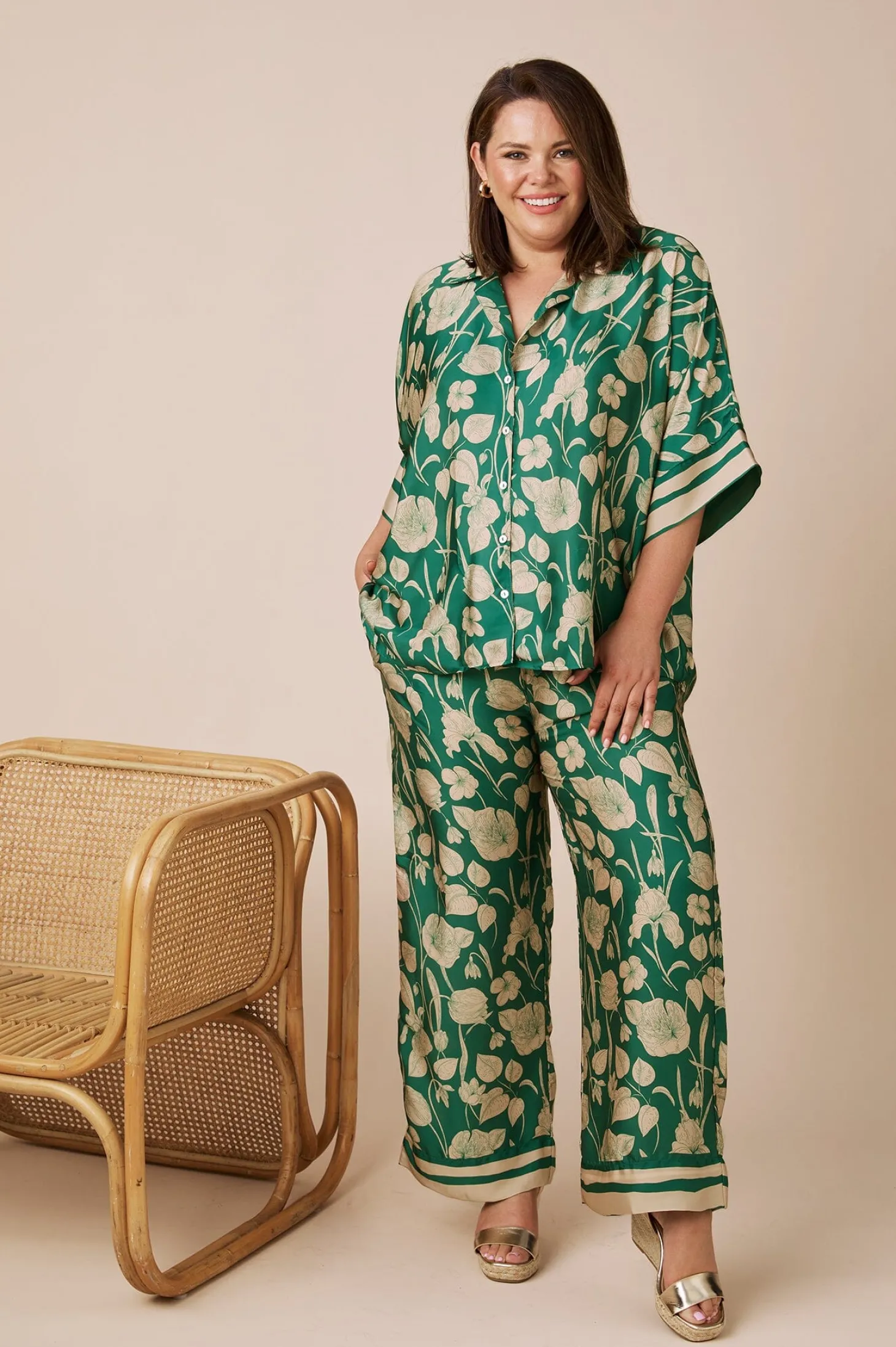 Shop Carolina Bridgett Pants Emerald