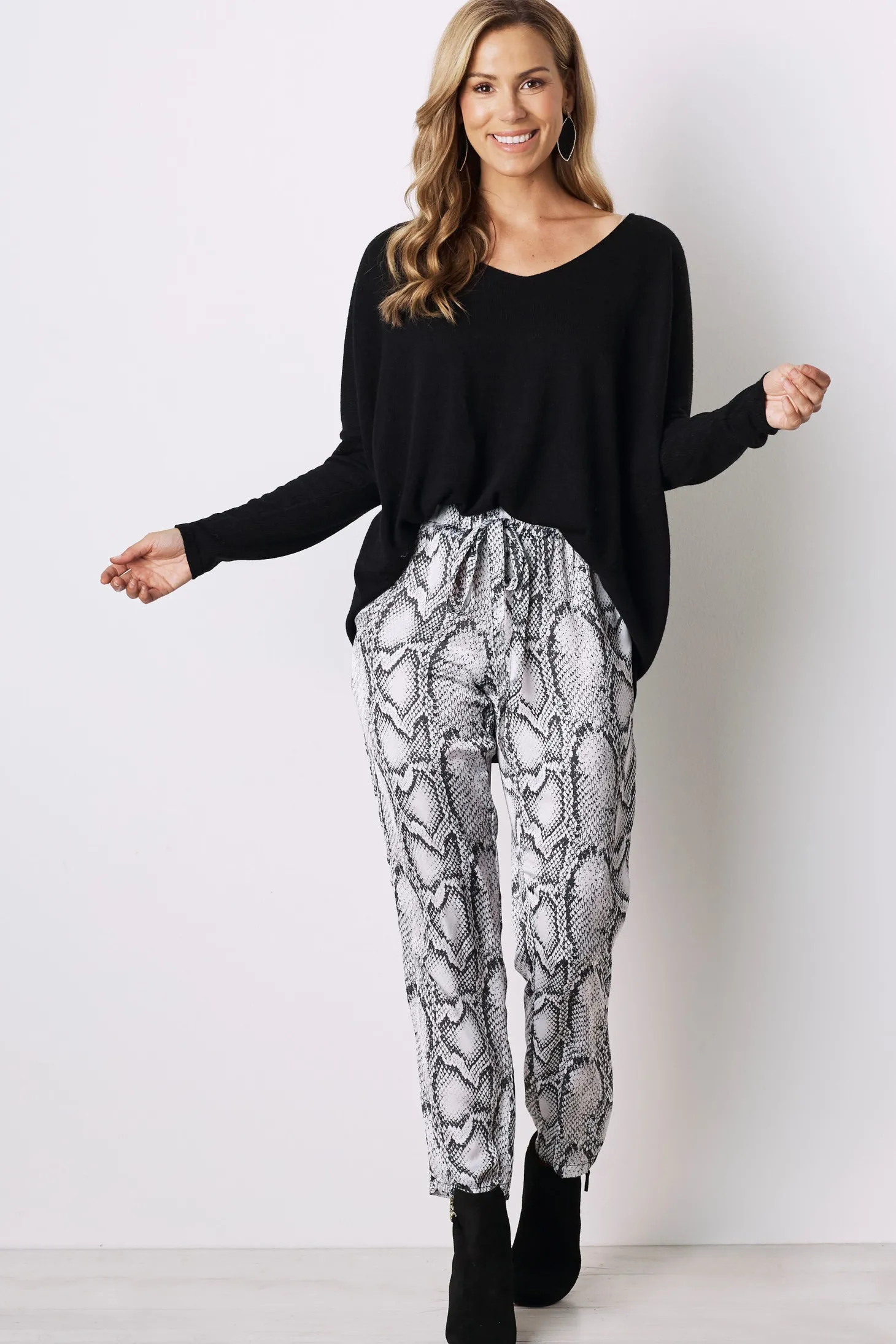 Outlet Carolina Camilla Pants Grey Python