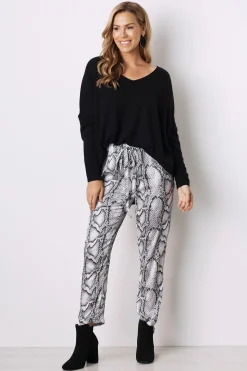 Outlet Carolina Camilla Pants Grey Python