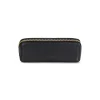 Best Carolina Cara Make Up Bag Black Soft Leather