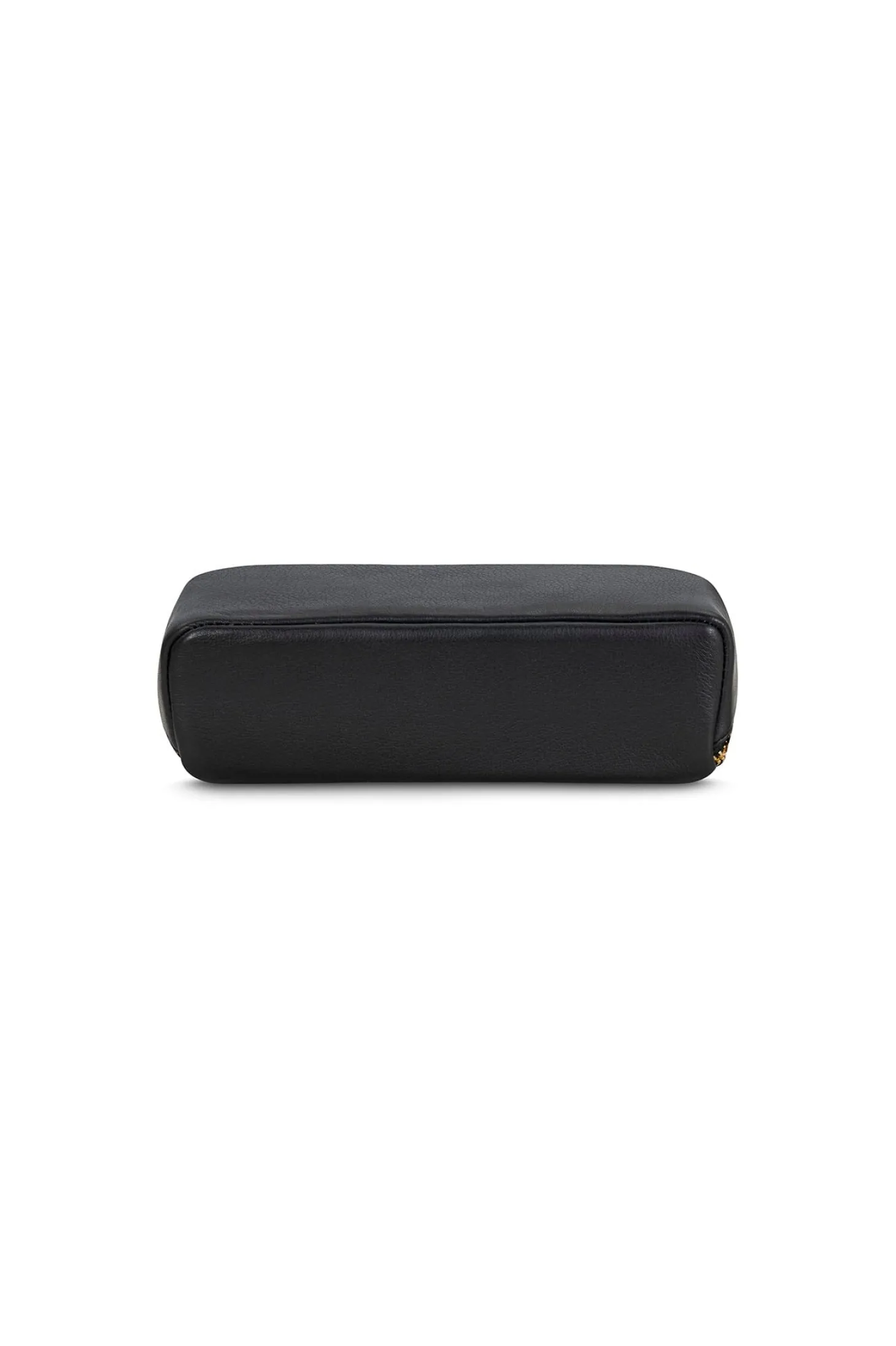 Best Carolina Cara Make Up Bag Black Soft Leather