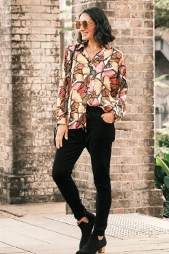 Sale Carolina Carina Long Sleeve Collared Shirt