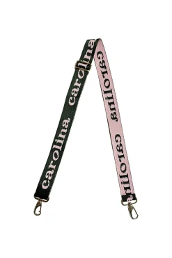 Shop Carolina Bag Strap Olive and Pink