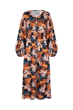 Best Carolina Cassia Leaf Print Dress