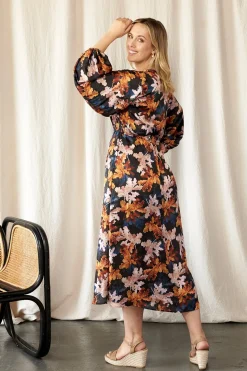 Best Carolina Cassia Leaf Print Dress