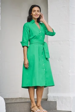 Fashion Carolina Celia Dress Green
