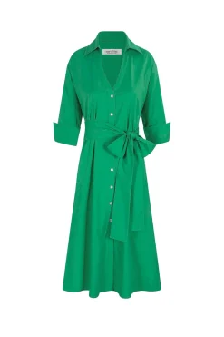 Fashion Carolina Celia Dress Green