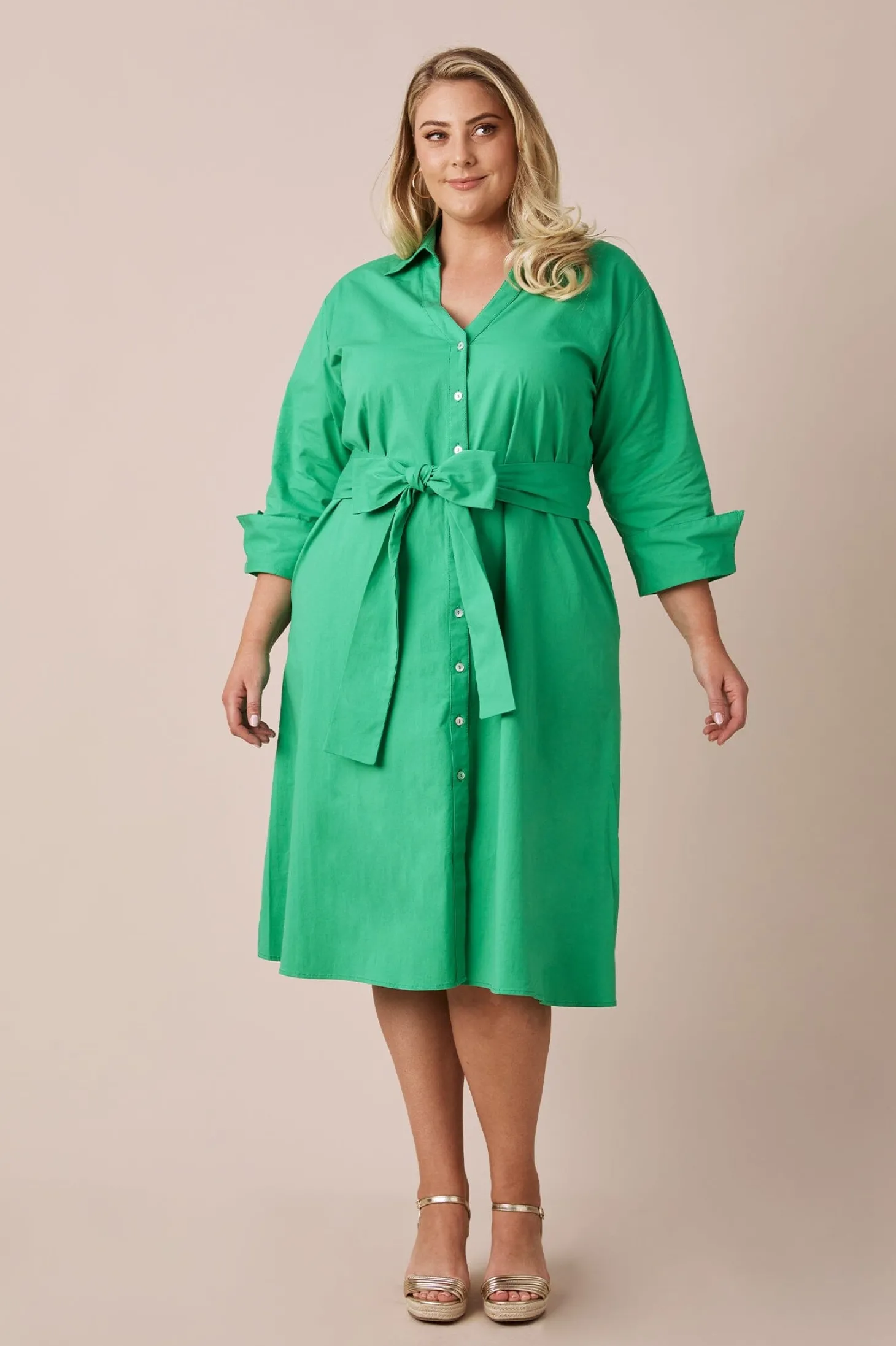 Fashion Carolina Celia Dress Green