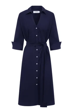 Clearance Carolina Celia Dress Navy